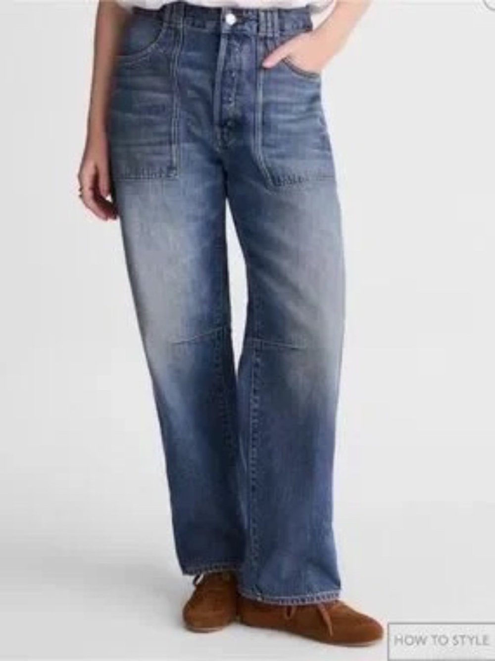 MADEWELL The Utility Darted Barrel-Leg Utility Jean Sz30